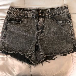 NEW black jean shorts